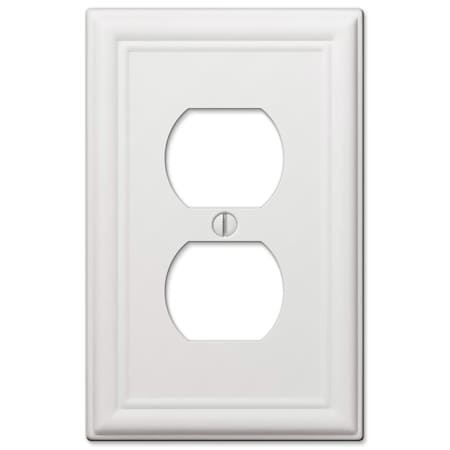 Amerelle Amerelle Chelsea White 2 gang Stamped Steel Duplex Wall Plate 1 pk 149DW